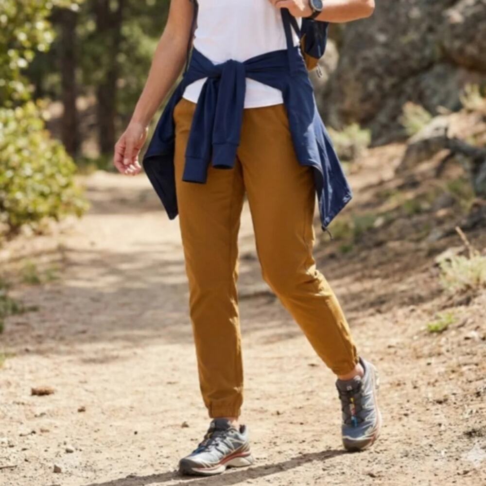 Prana Halle E-Waist Jogger II Women's 4 Antique Bronze Relaxed Fit Elastic Waist